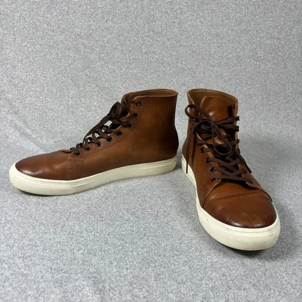 Thursday Boot Co. Premier High Top Sneakers Toffee Leather Men's 10.5